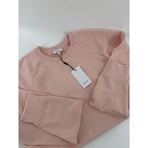 NWT Reiss drew crewneck sweatshirt in pink beauty Size L‎